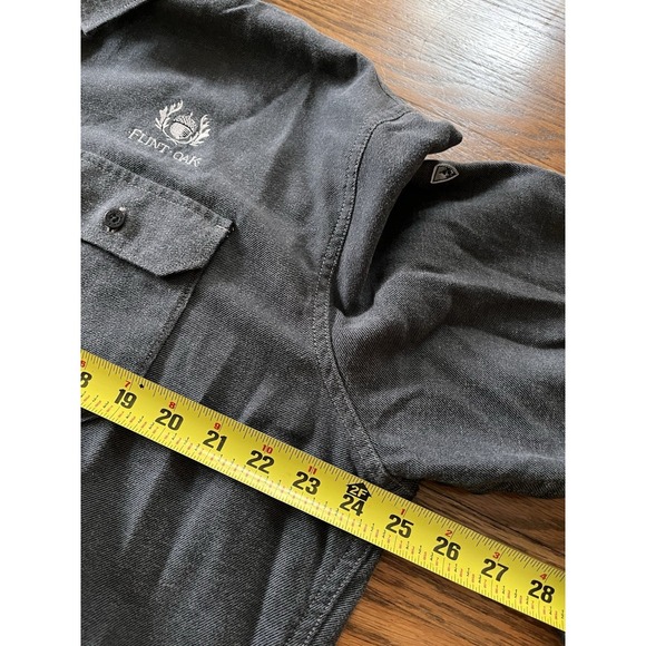 Kuhl Descendr Grey Flannel LS Shirt Mens XL Button Up Flint Oak Hunting Lodge KS - Picture 8 of 11